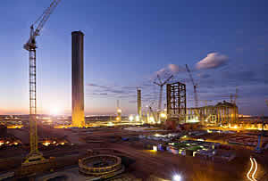 Matimba Power Station, the largest dry-cooled power station in the world.